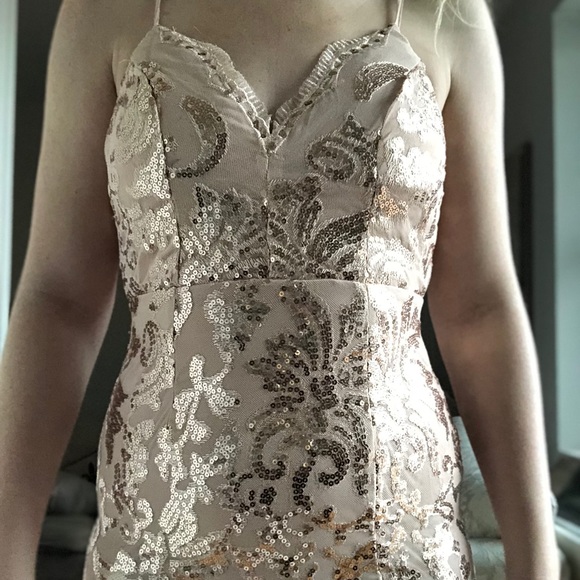 Rose gold maxi dress from Showpo - Picture 6 of 8